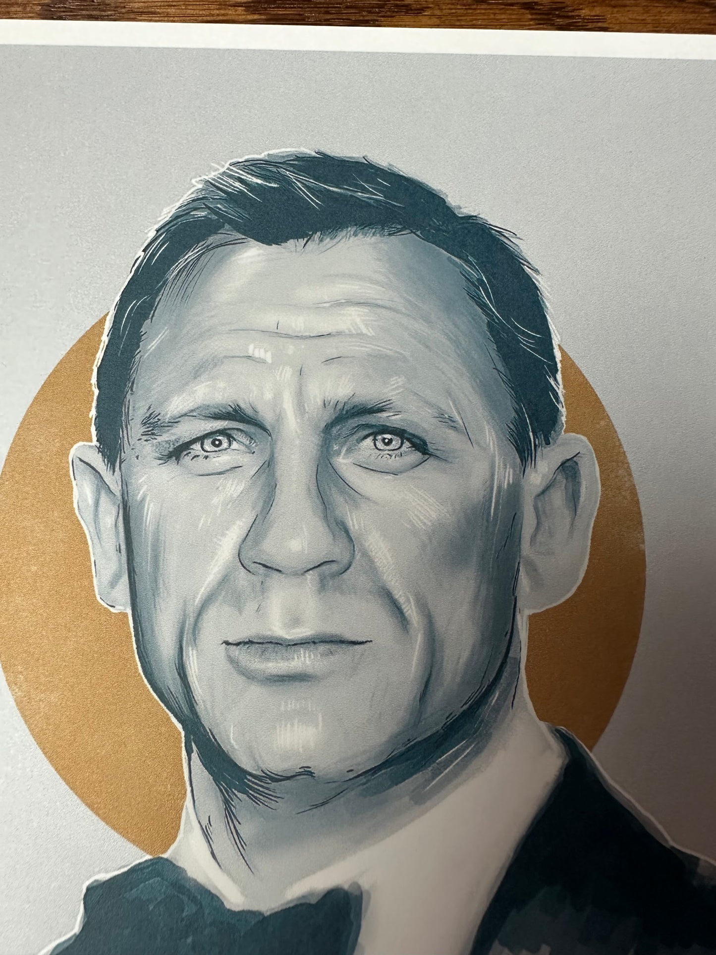 Tom Ralston – James Bond 007 Daniel Craig Portrait, 6 x 6 in, art print, image 2