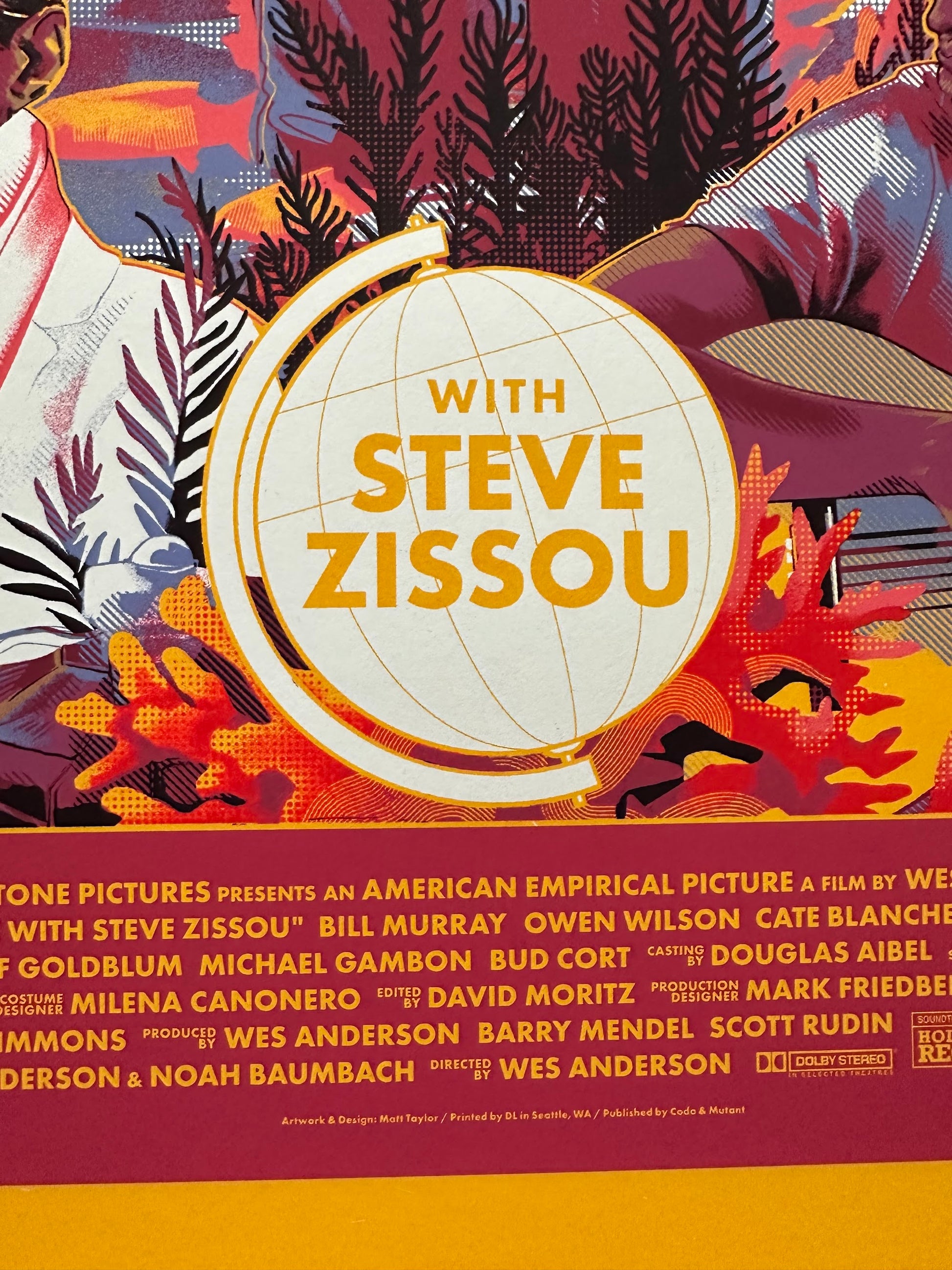 Matt Taylor – The Life Aquatic with Steve Zissou, 24 x 36 in, poster, image 8