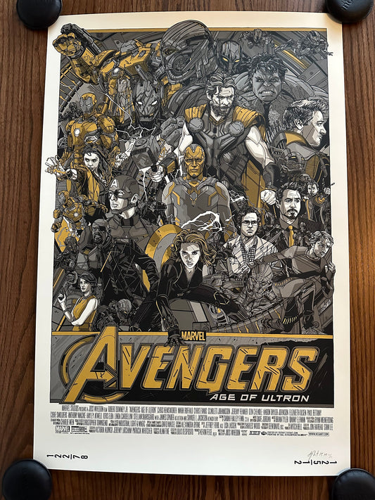 Tyler Stout – Avengers Age of Ultron Gold Variant, 24 x 36 in, poster, image 3