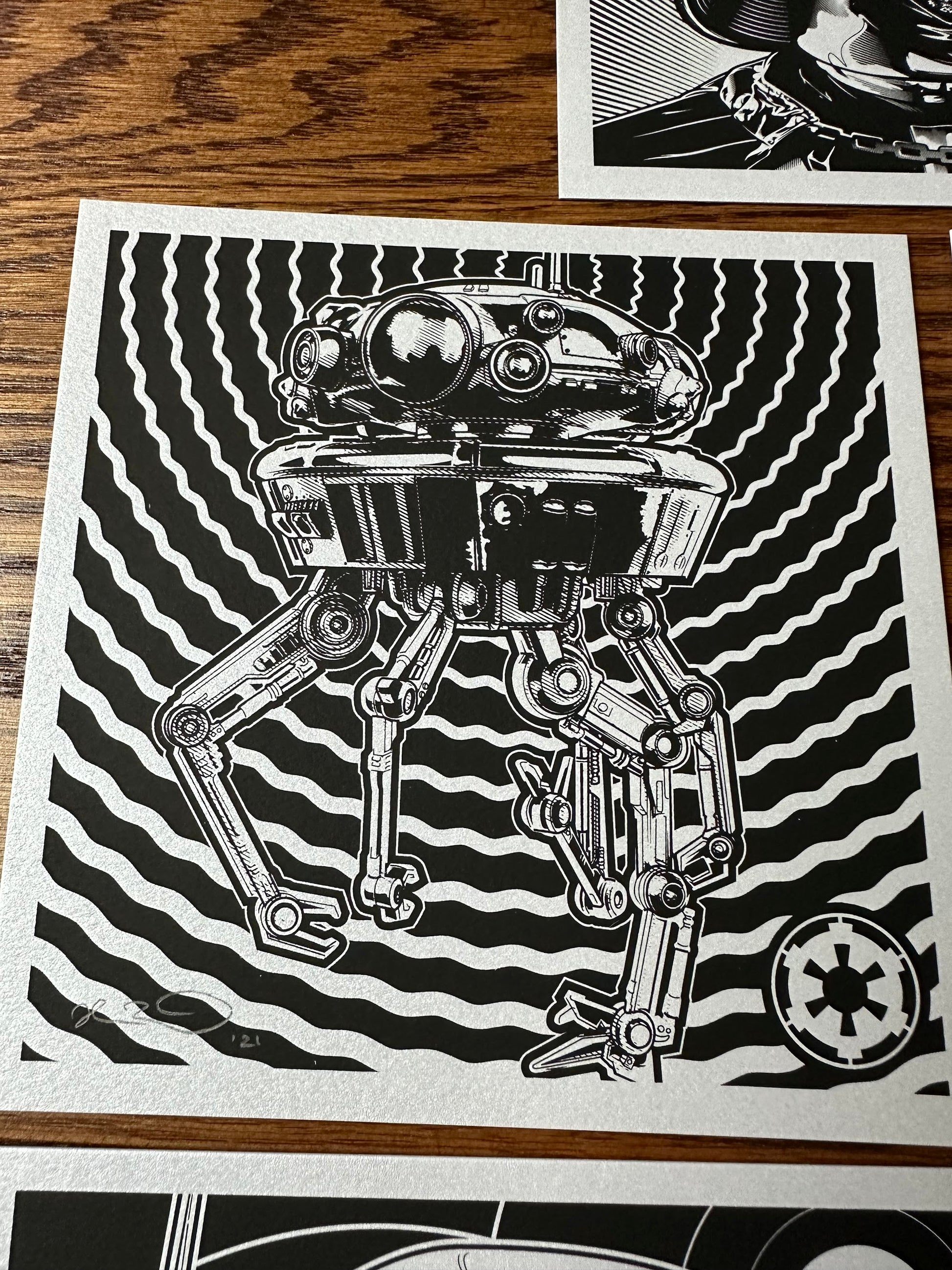 Joshua Budich – Lot of 5 Empire Jedi Mind Tricks, 6 x 6 in, art print, image 3