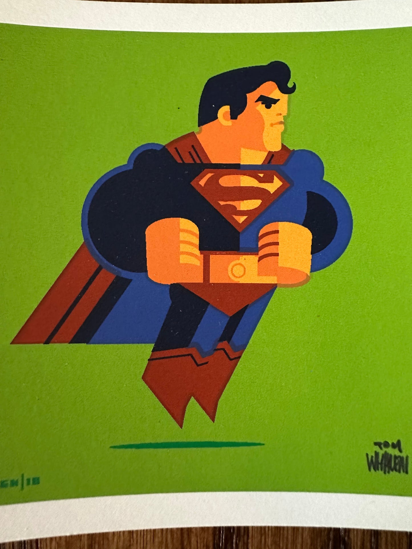 Tom Whalen - Clark vs. Lex 4x4 art print - detail image 3