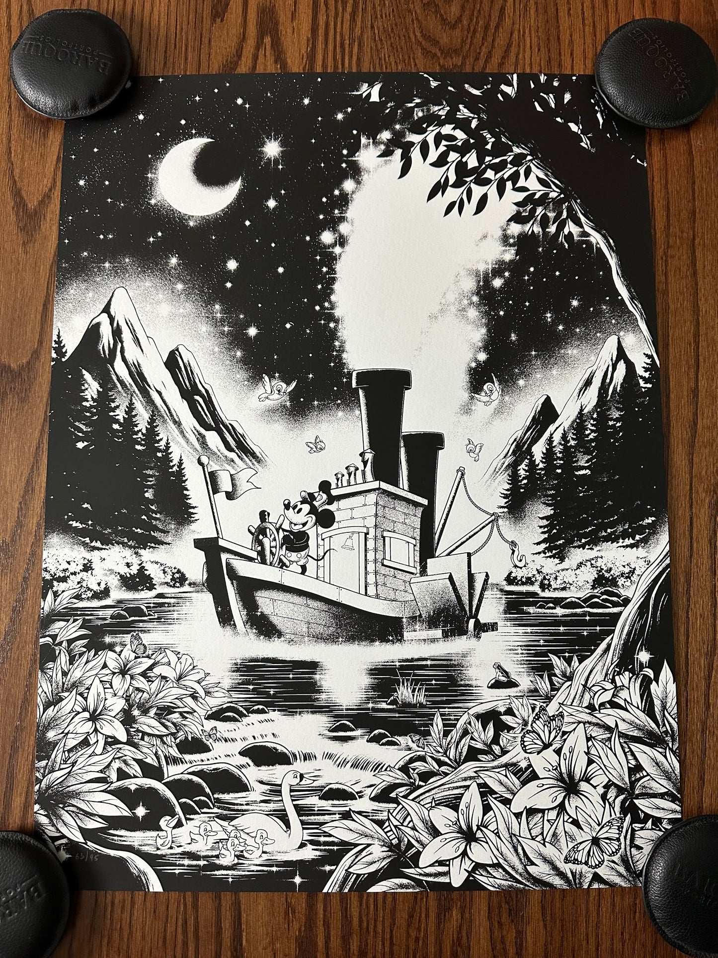 Sam Mayle – Disney Mickey Mouse Steamboat Willie, 18 x 24 in, art print
