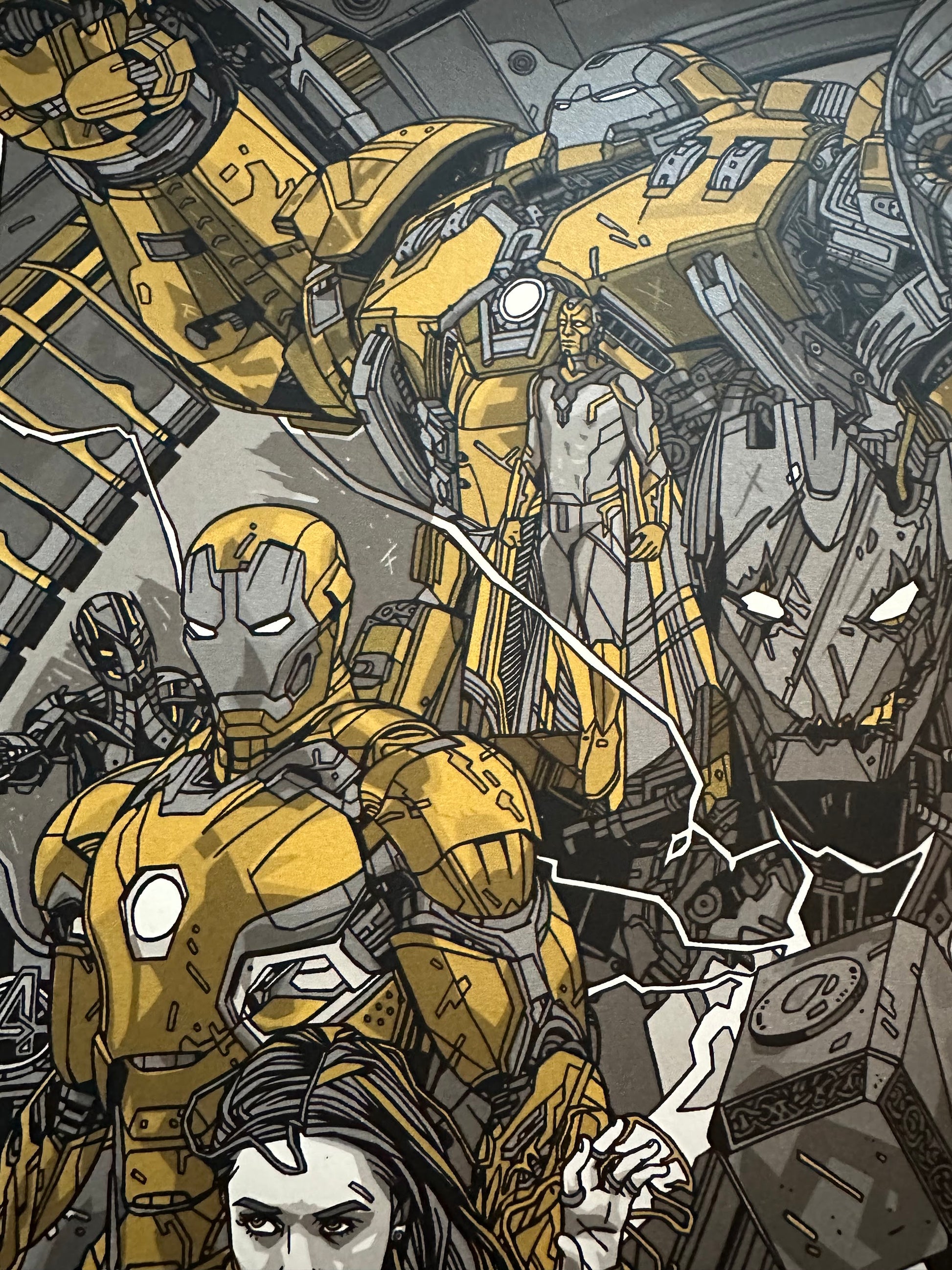 Tyler Stout – Avengers Age of Ultron Gold Variant, 24 x 36 in, poster, image 5