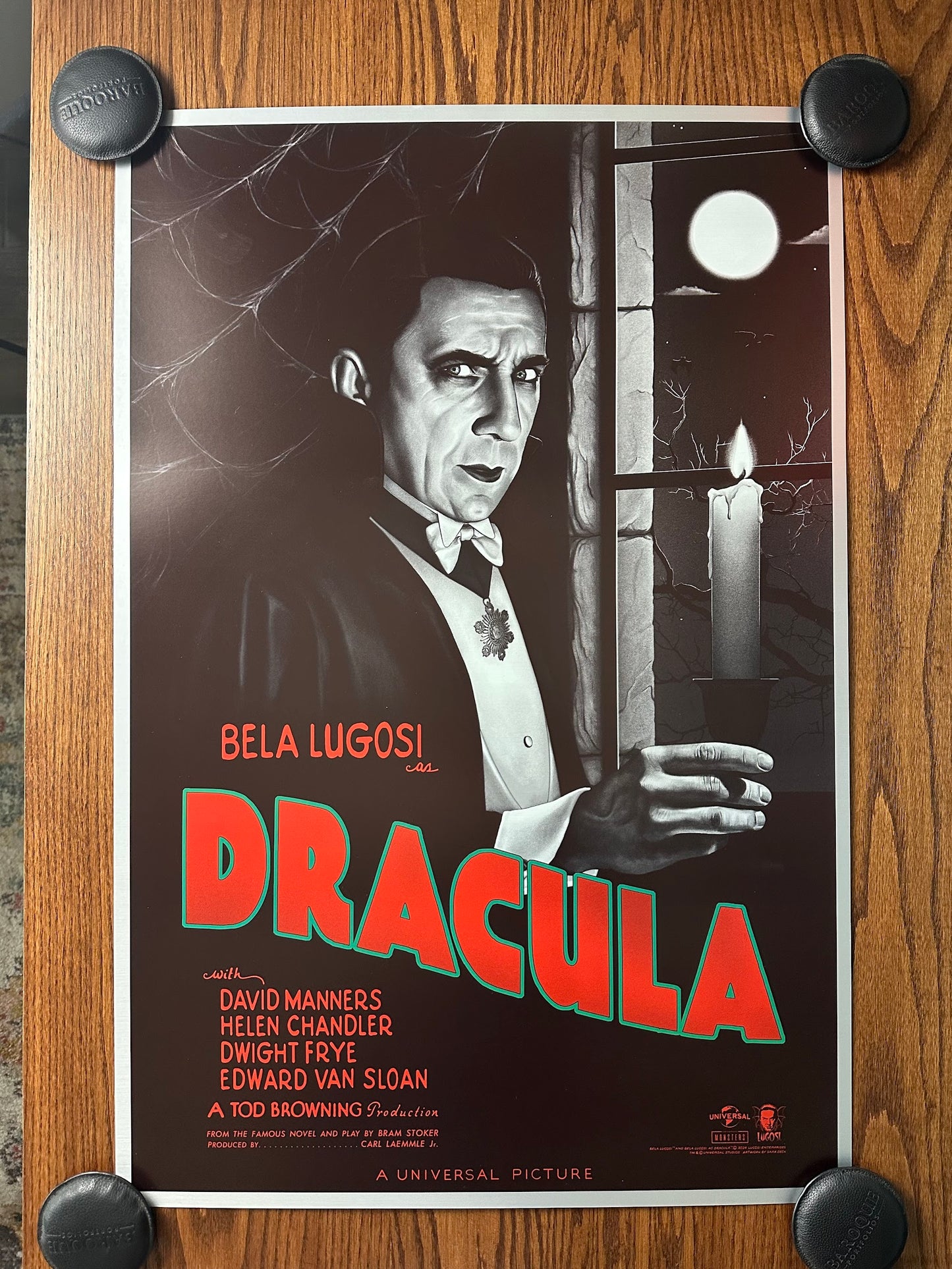 Sara Deck – Universal Monsters Dracula, 24 x 36 in, poster