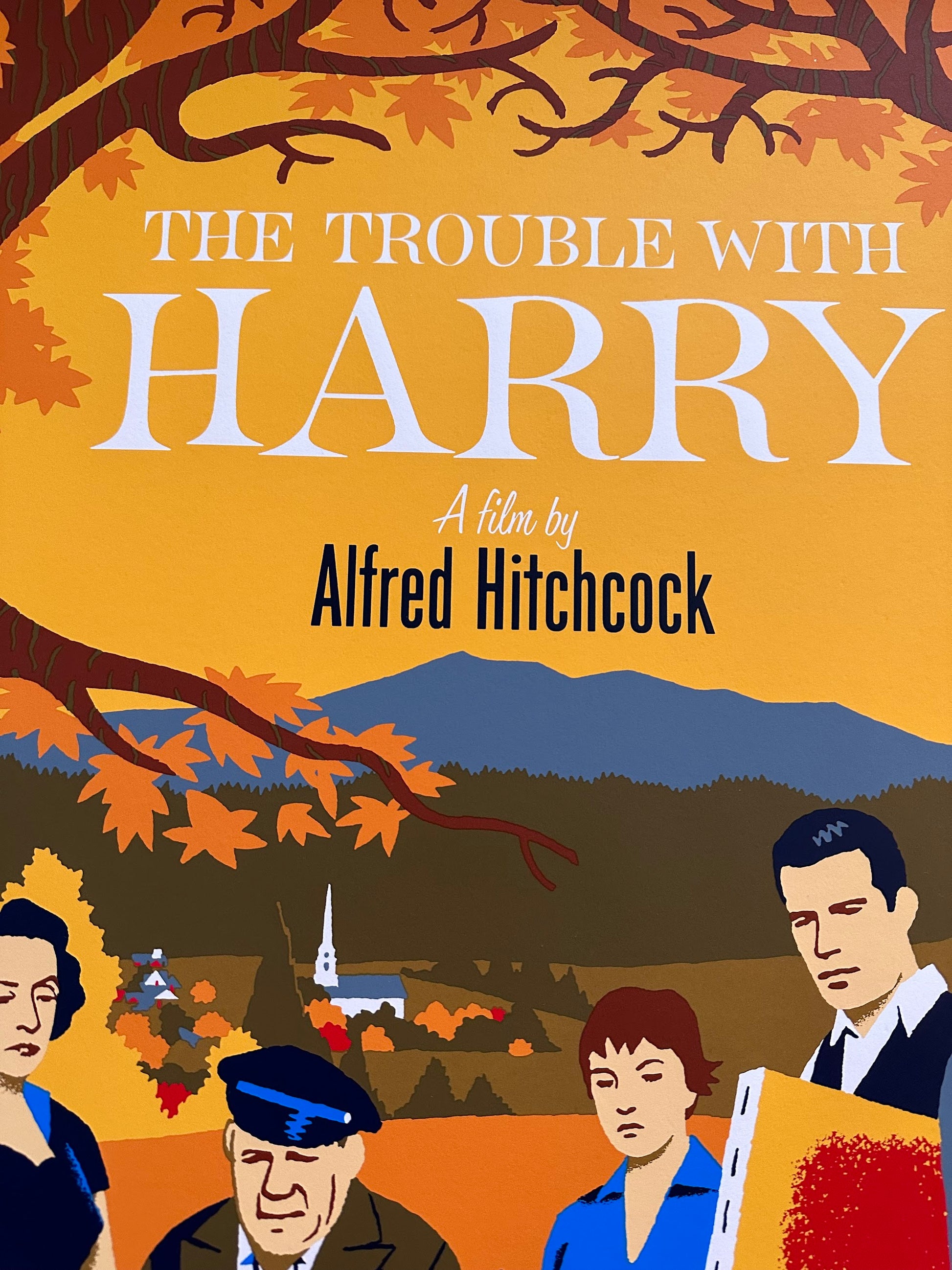 David Merveille – The Trouble with Harry, 24 x 36 in, poster, image 3
