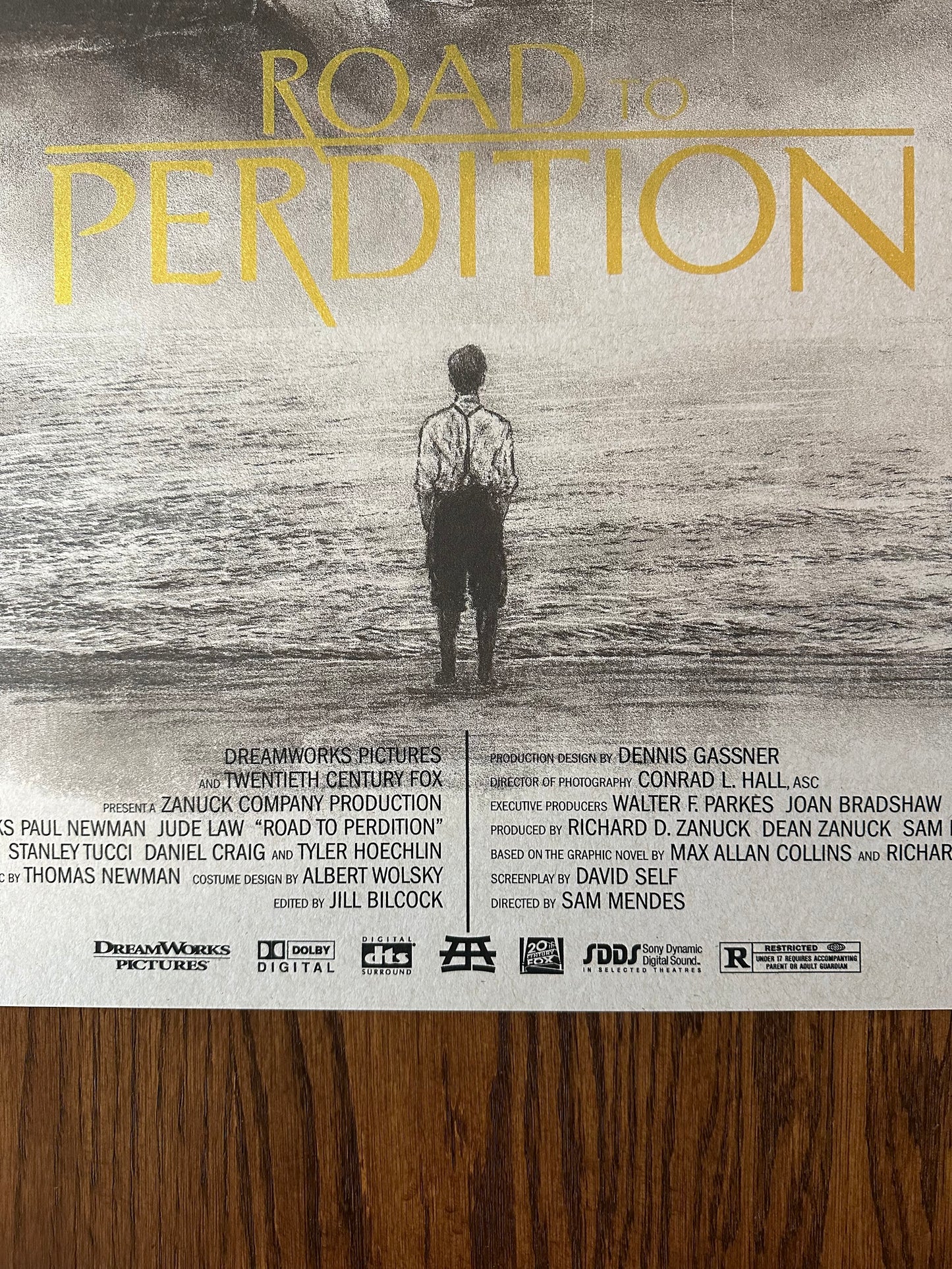 Andrew Rowland - Road to Peridition Gold Variant 24x36 movie poster - detail image 6