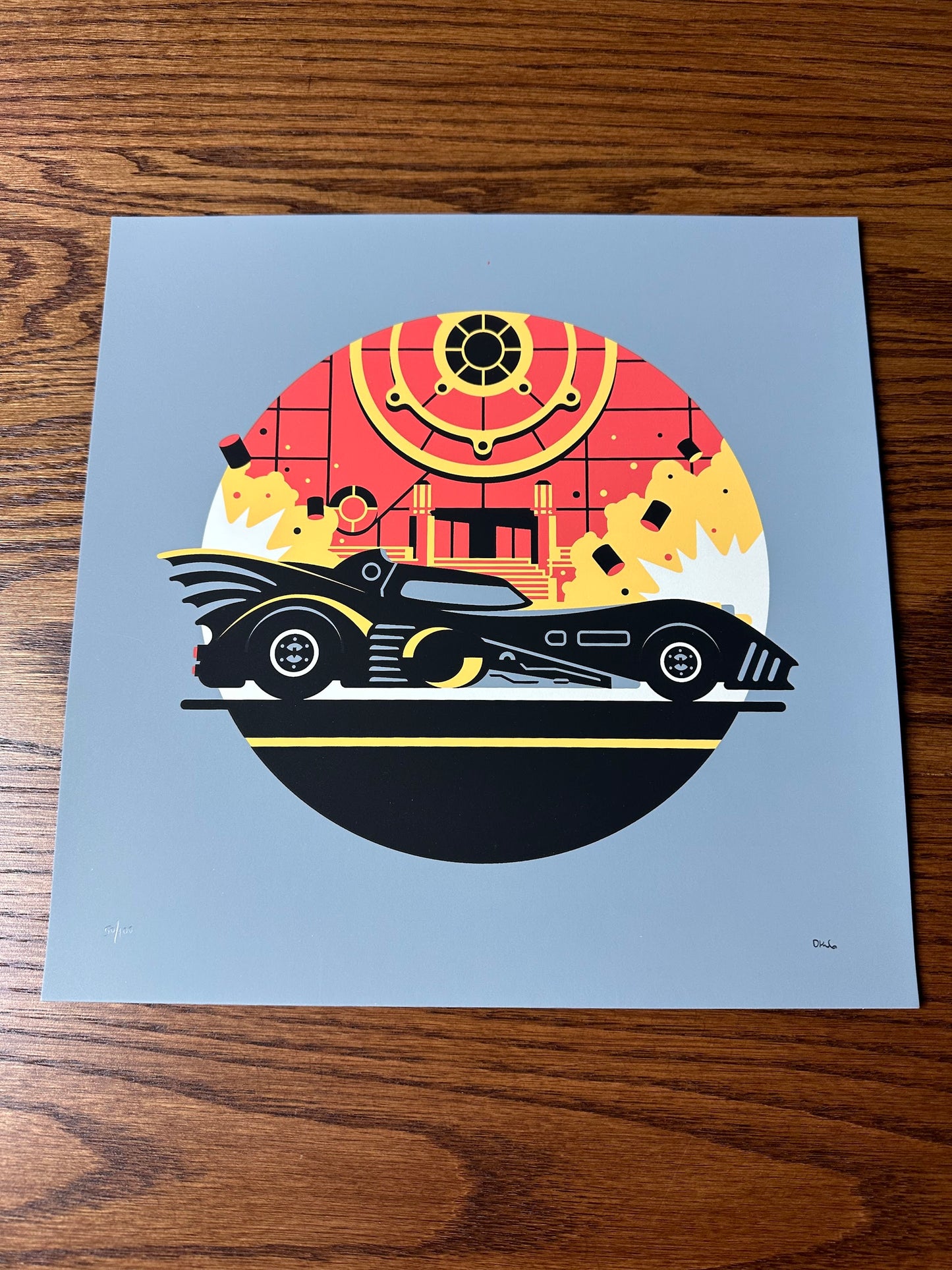 DKNG – Batmobile, 12 x 12 in, art print