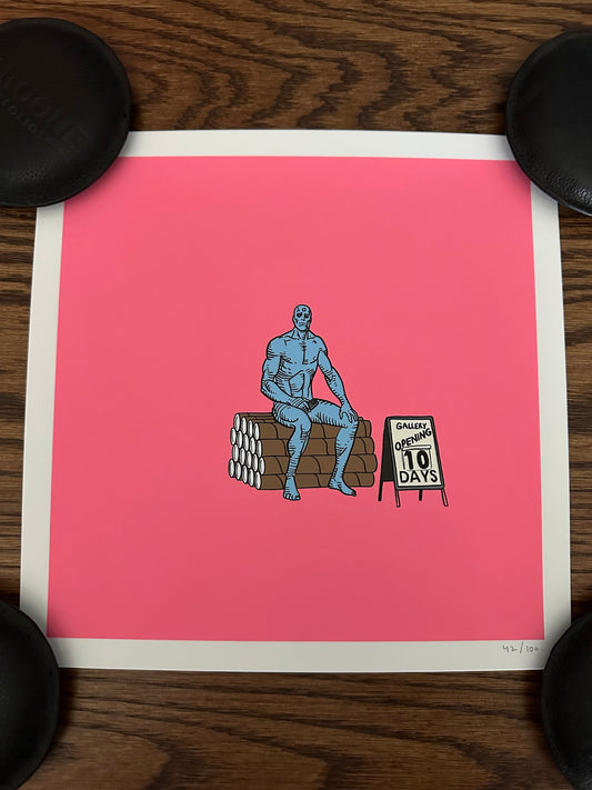 Raid71 – Dr. Manhattan, 10 x 10 in, art print