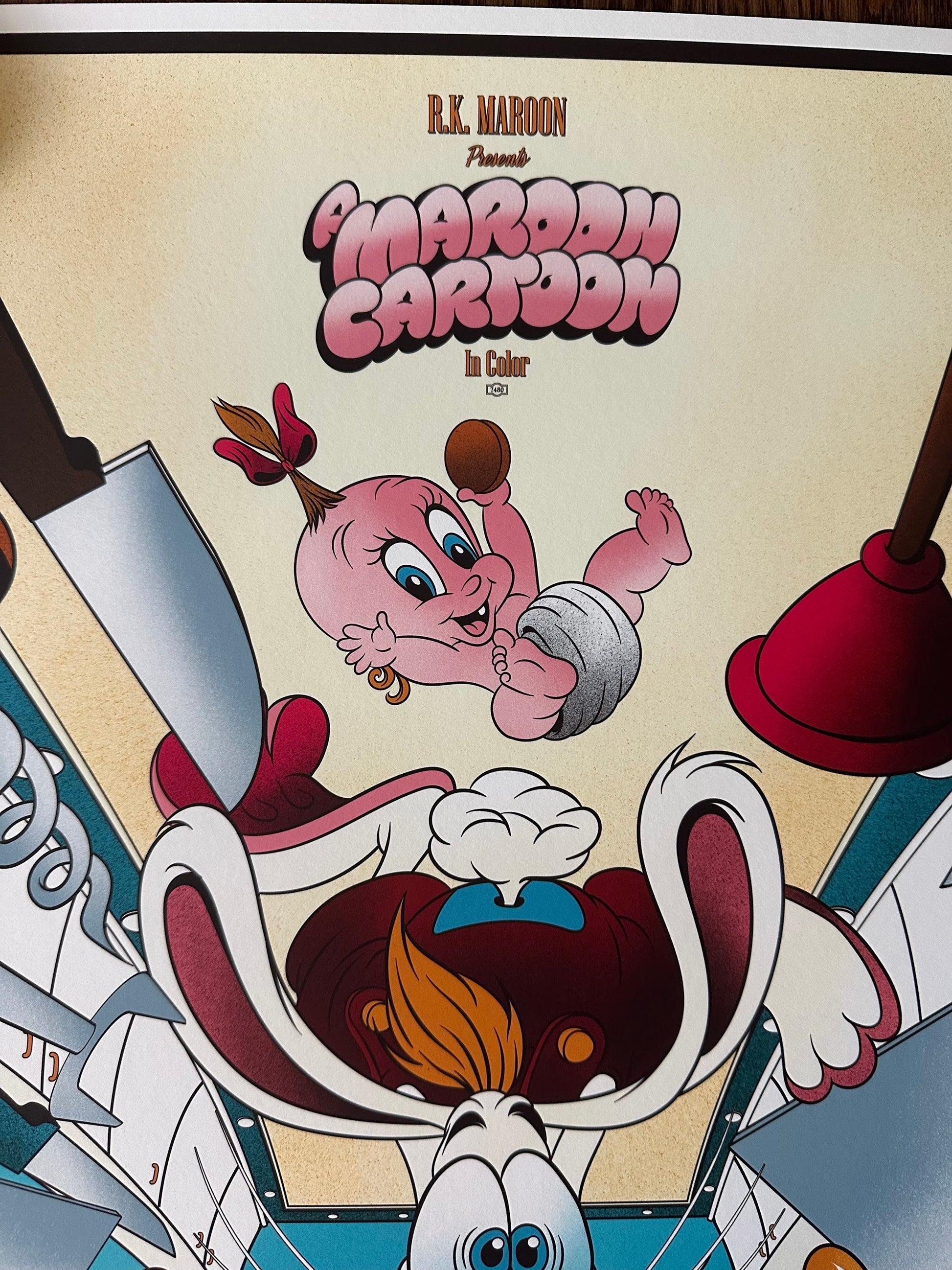 Mainger – Roger Rabbit Somethin's Cookin, 16 x 24 in, art print, image 2