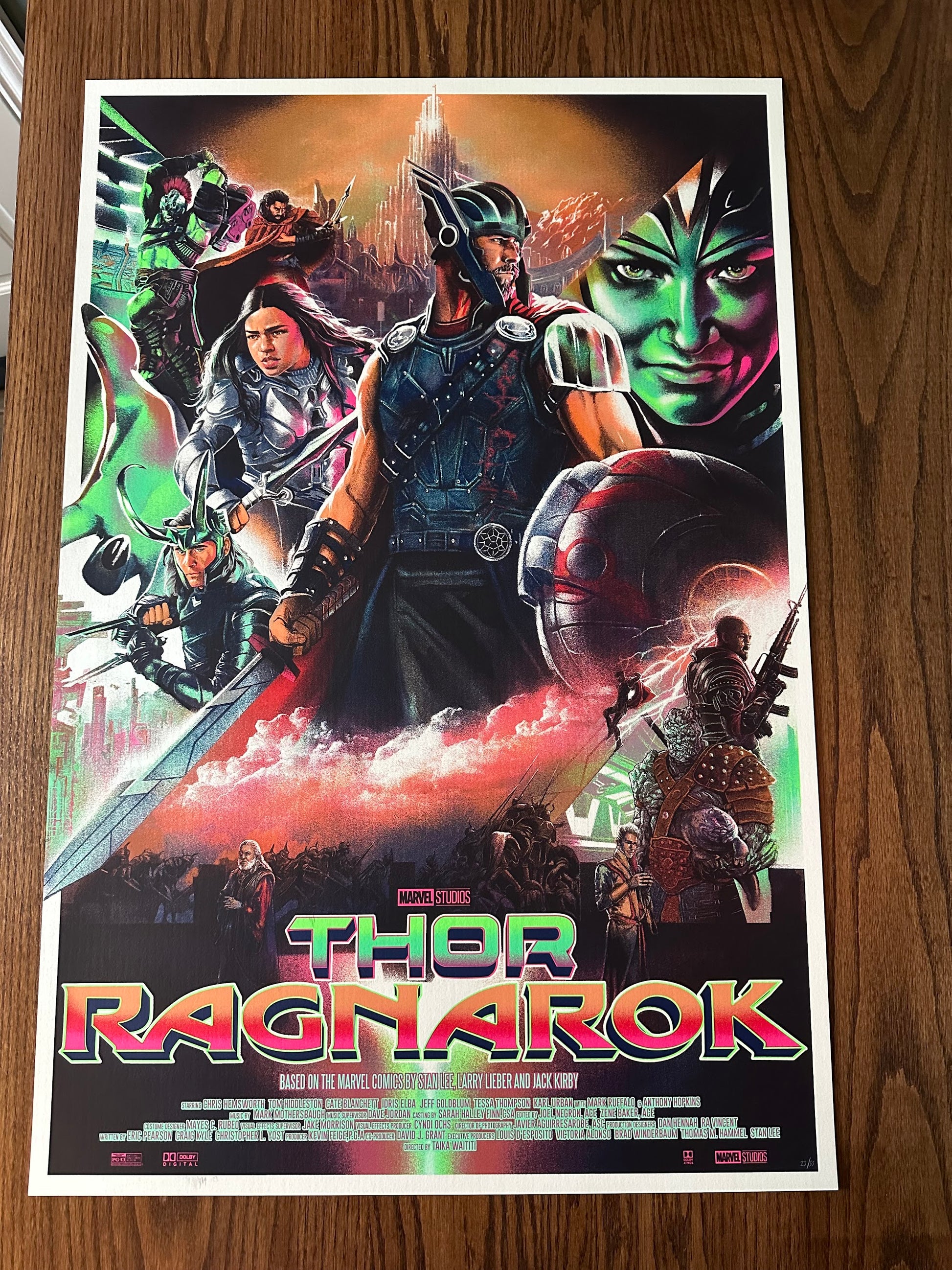 Edz Gatdula - Thor Ragnarock 24x36 movie poster