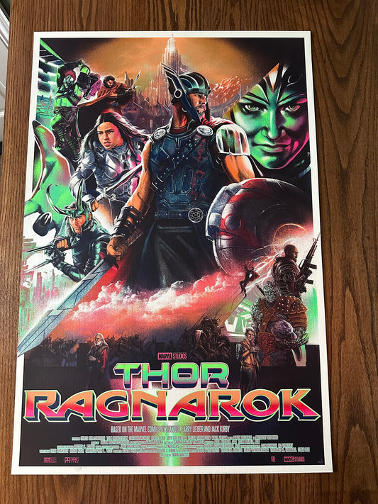 Edz Gatdula - Thor Ragnarock 24x36 movie poster