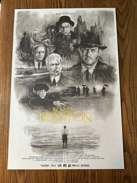 Andrew Rowland - Road to Peridition Gold Variant 24x36 movie poster
