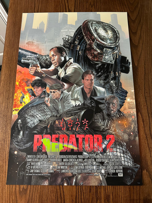 Juan Burgos – Predator 2 Variant, 24 x 36 in, poster
