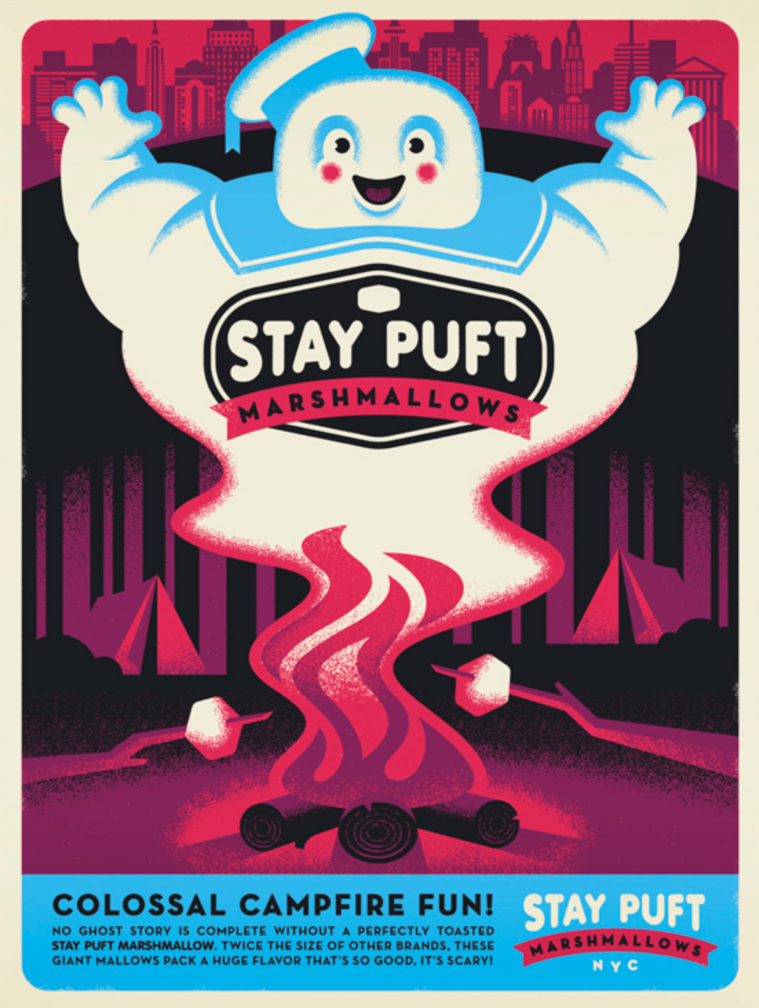 Ryan Brinkerhoff – Stay Puff Marshmellow Ghostbusters, 18 x 24 in, art print, image 6