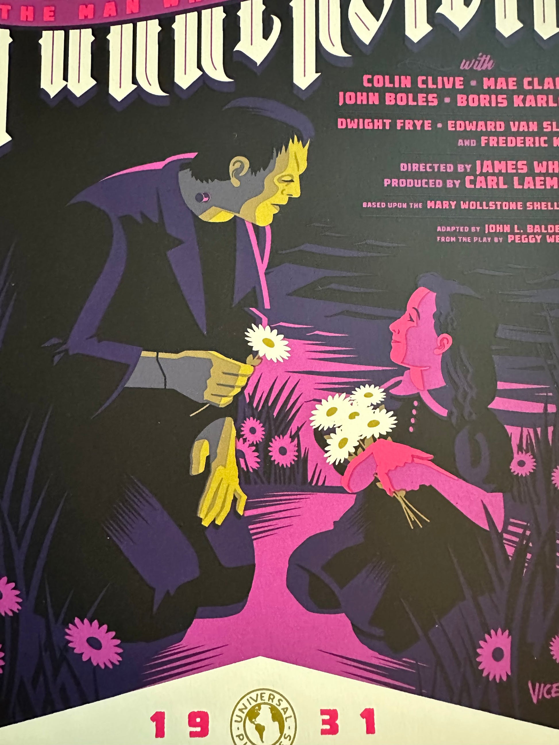 Tom Whalen – Frankenstein, 12 x 36 in, art print, image 6