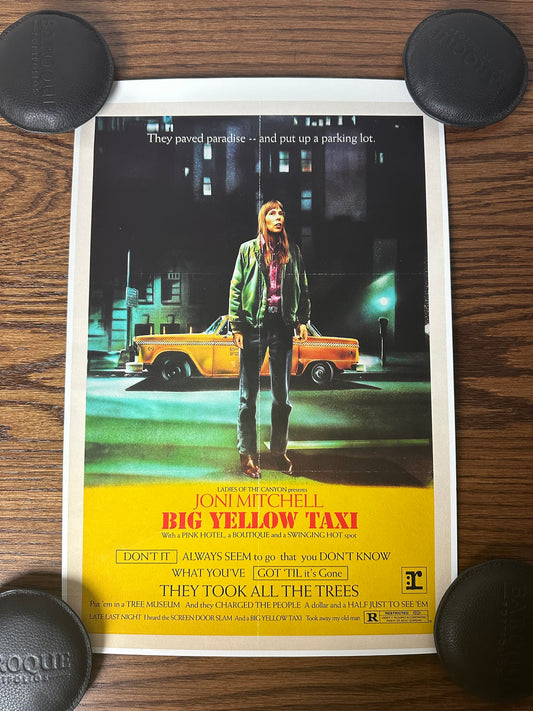 Todd Alcott – Taxi Driver Mashup "Big Yellow Taxi", 11 x 17 in, art print
