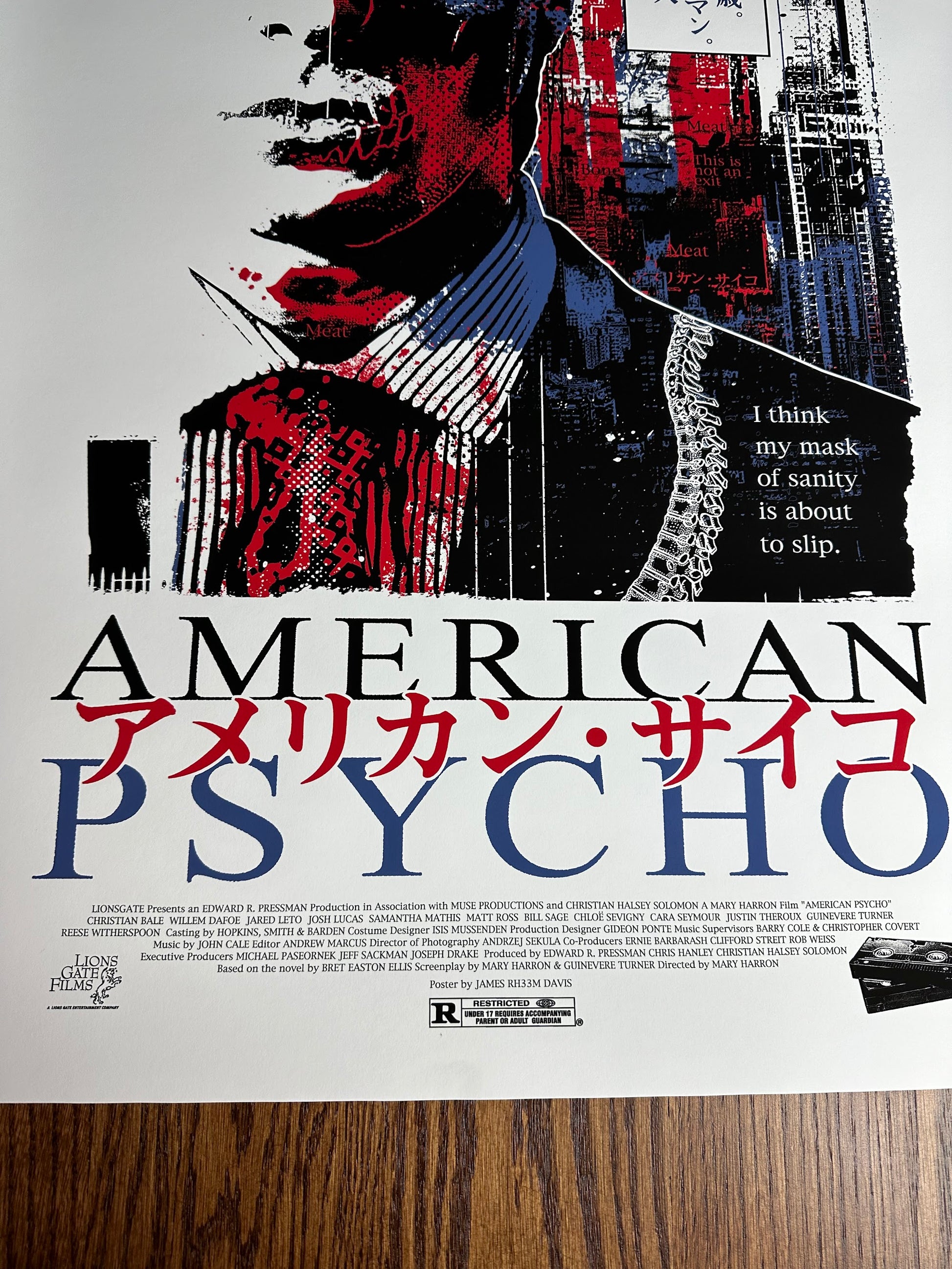 James Rheem Davis – American Psycho, 24 x 36 in, poster, image 5