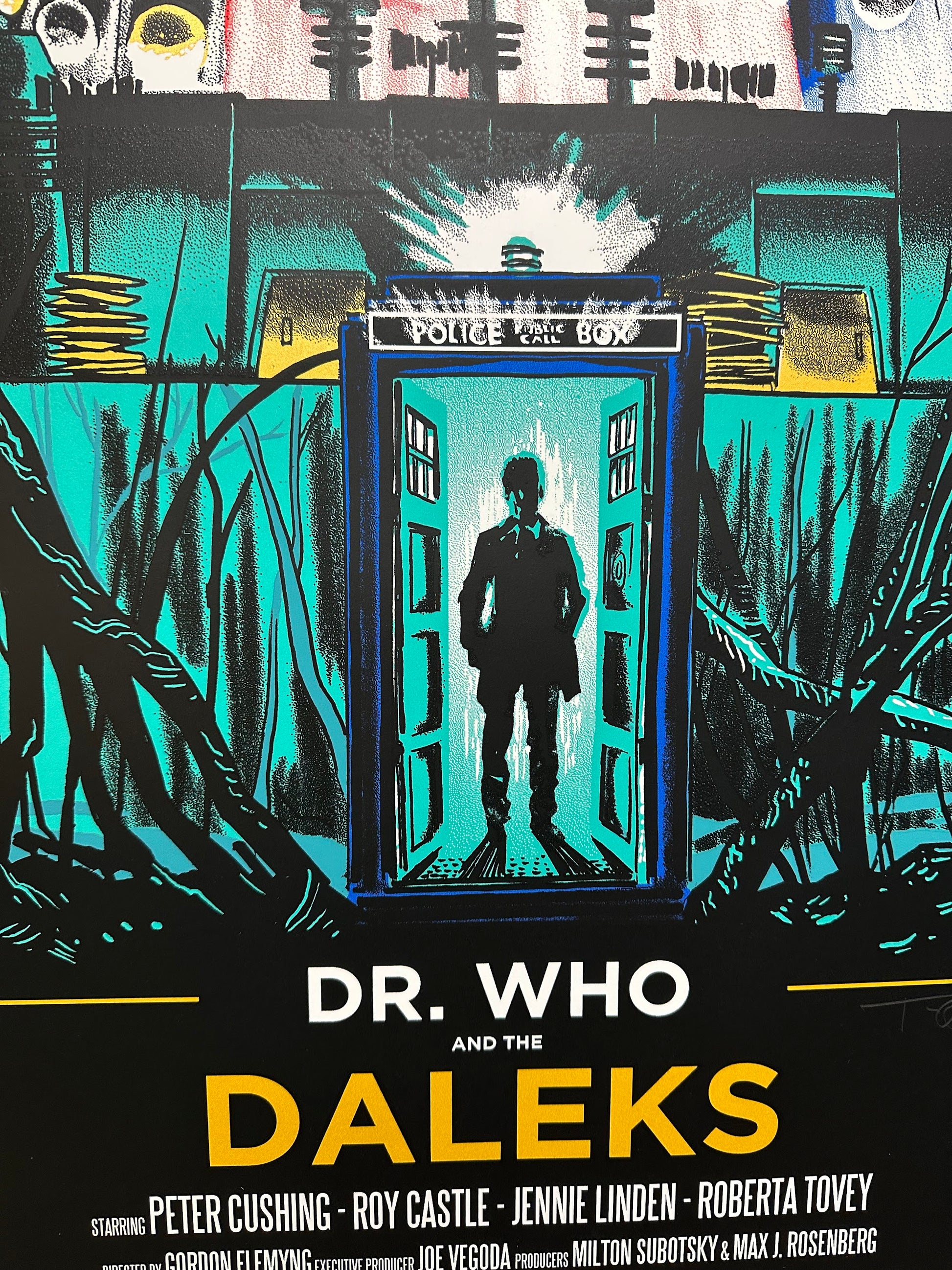 Tim Doyle – Dr. Who and the Daleks, 20 x 36 in, art print, image 3