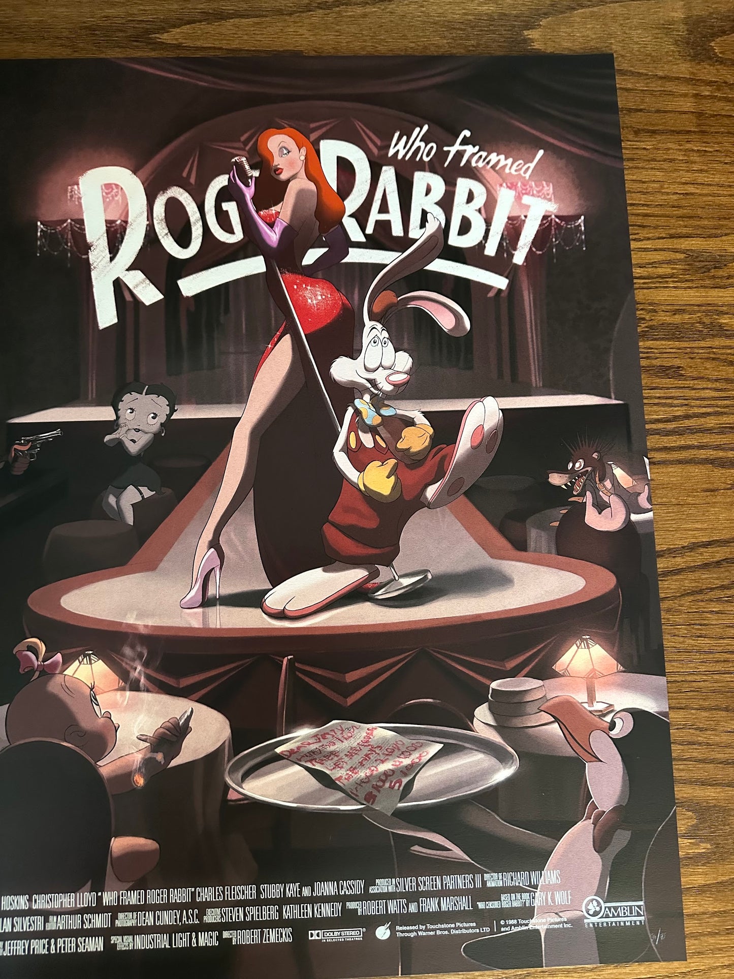 Ann Bembi – Who Framed Roger Rabbit, 36 x 24 in, poster, image 4