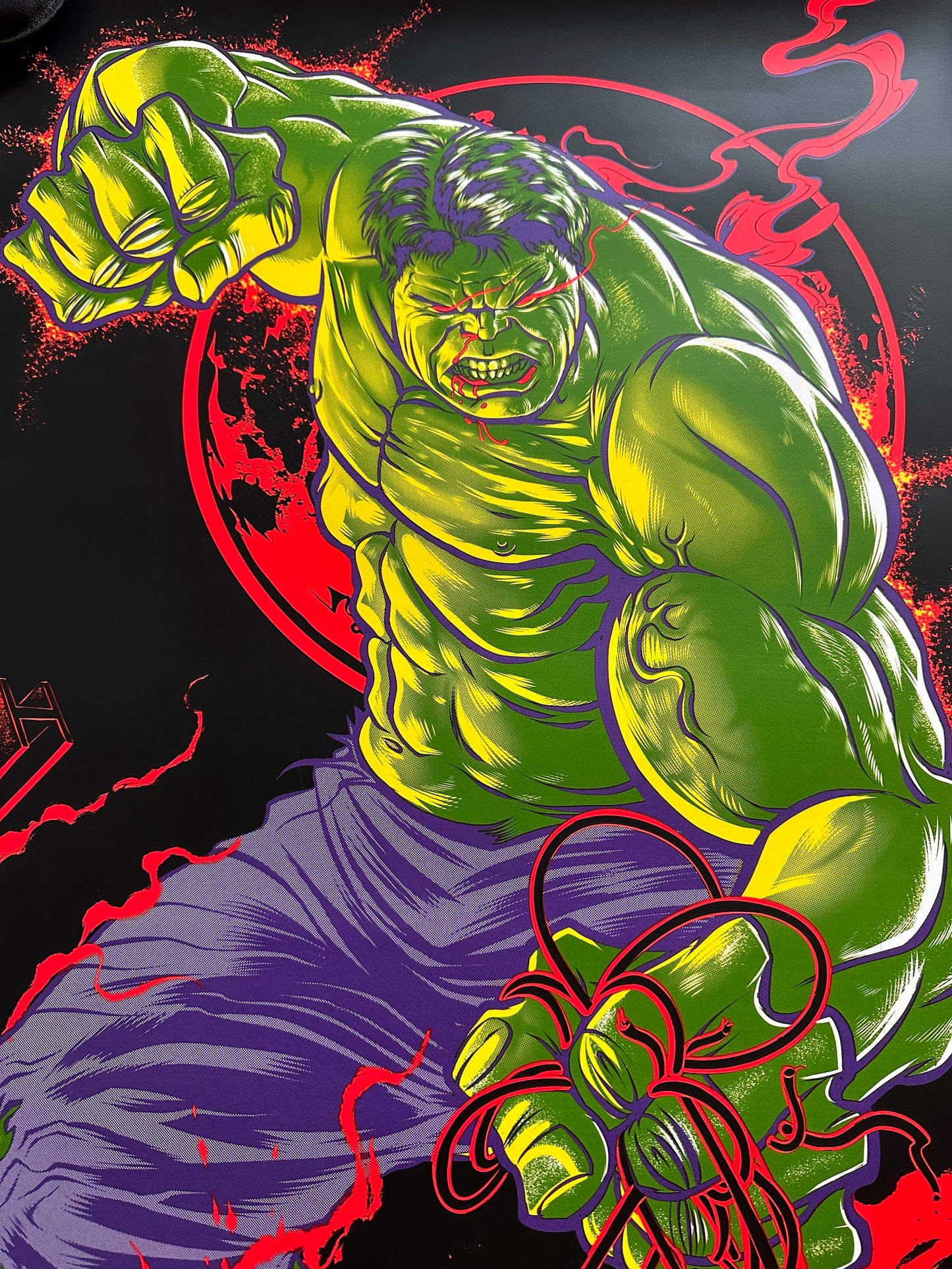 Zombie Yeti – Avengers Hulk, 24 x 36 in, poster, image 6