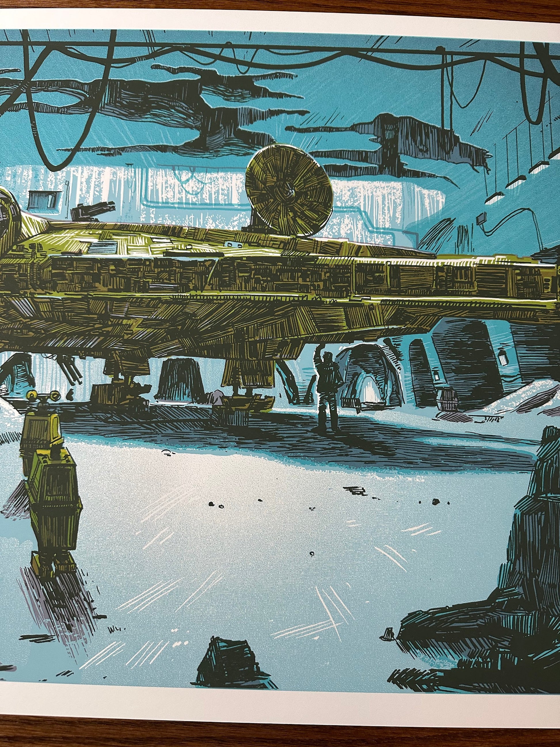 Tim Doyle – Star Wars Millennium Falcon, 30 x 20 in, art print, image 3
