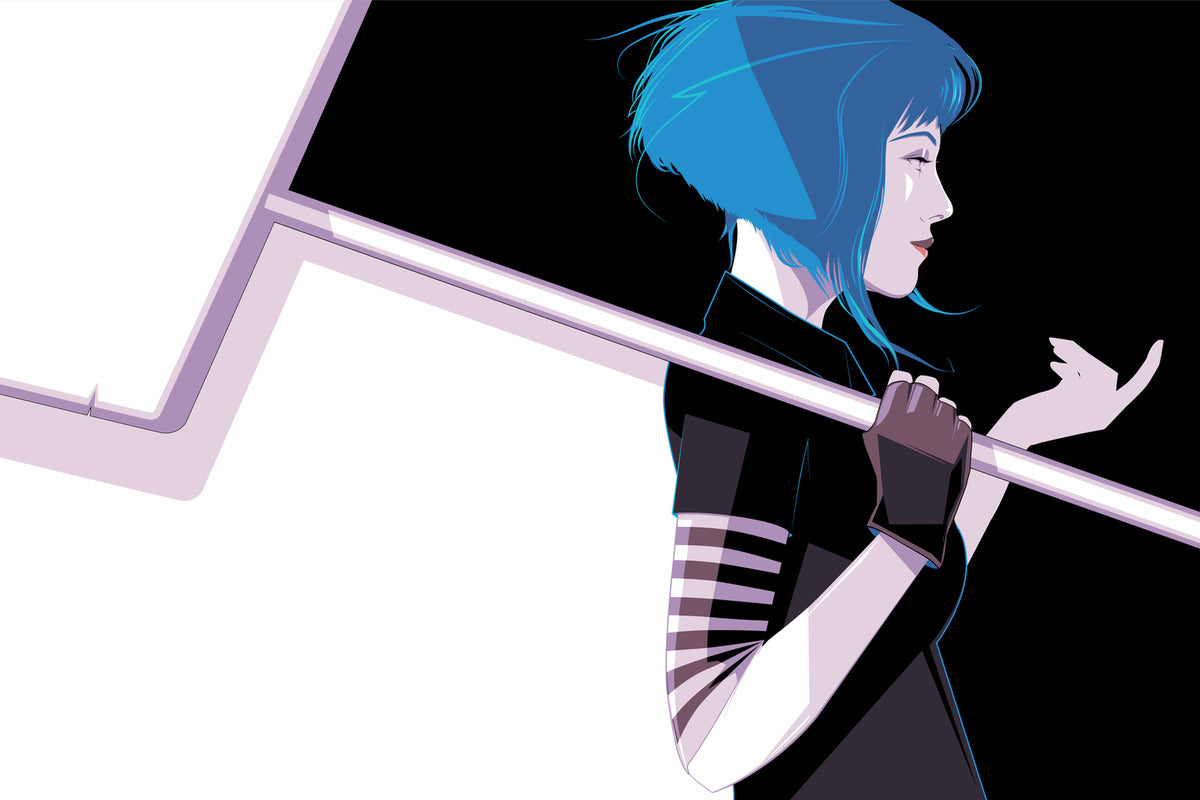 Craig Drake – Scott Pilgrim "Ramona" Portrait, 36 x 24 in, poster, image 6