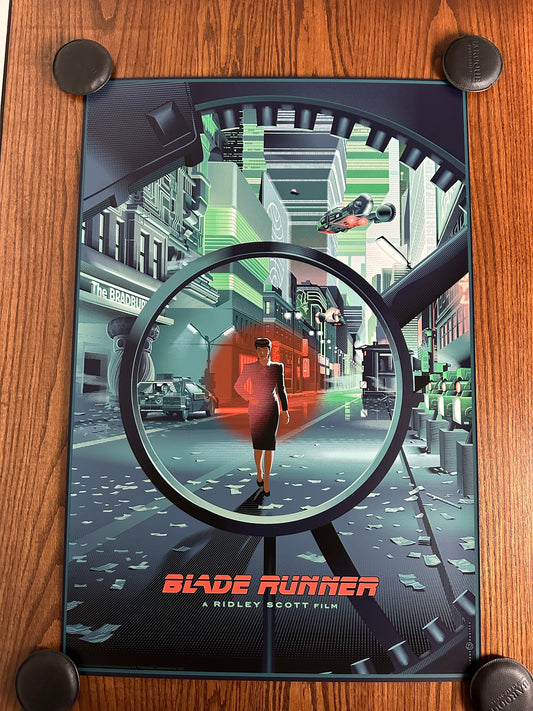 Laurent Durieux – Blade Runner No Expectation Boulevard, 24 x 36 in, poster