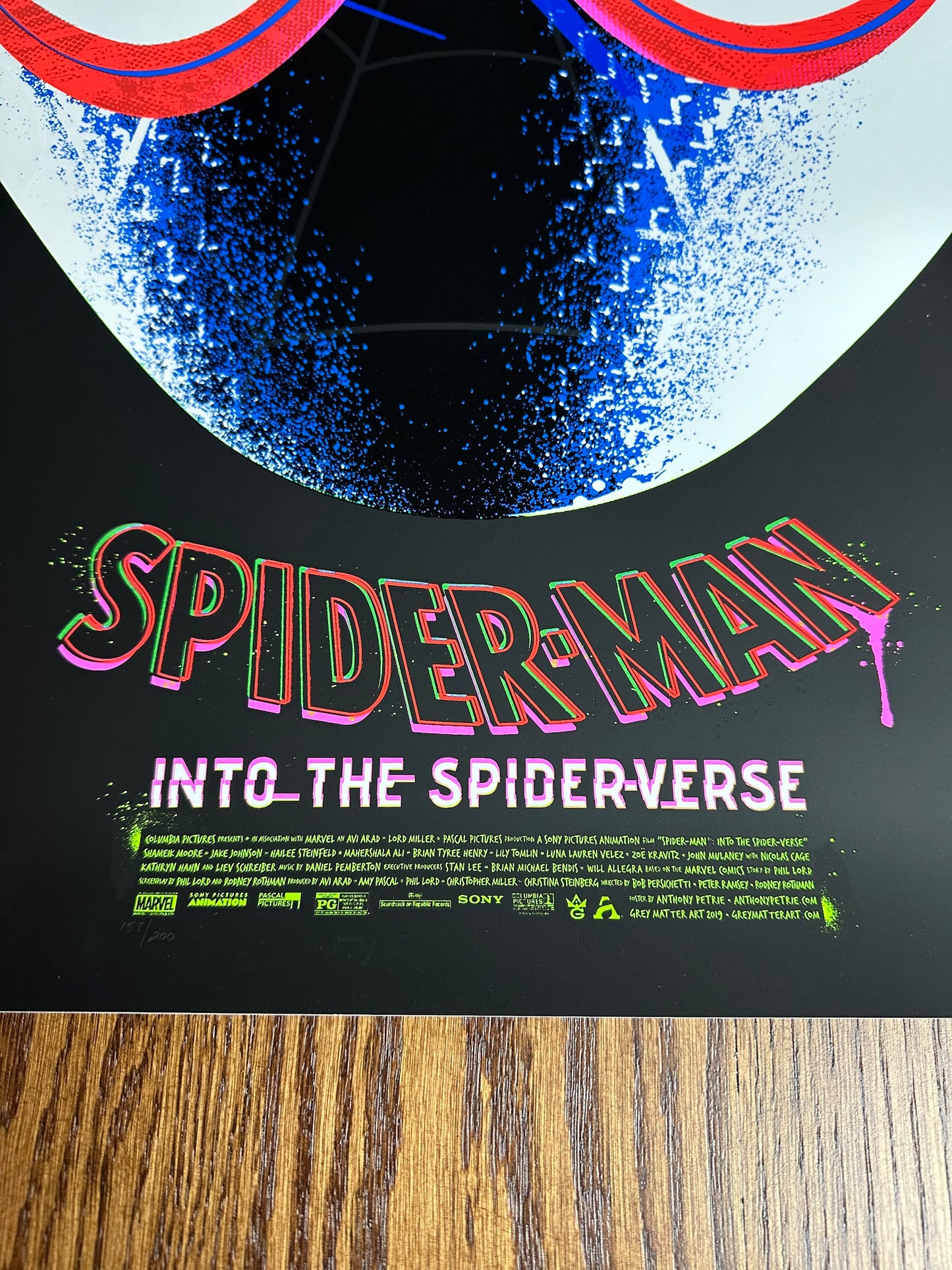 Anthony Petrie – Spider-Man Into the Spider-verse, 24 x 36 in, poster, image 2