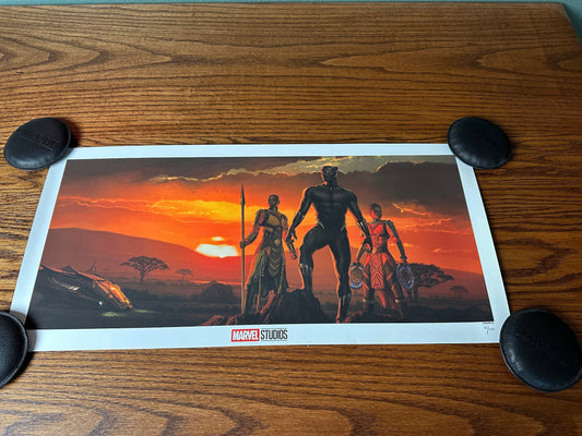 Ryan Meinerding – Marvel Black Panther Wakanda King, 24 x 11.5 in, art print