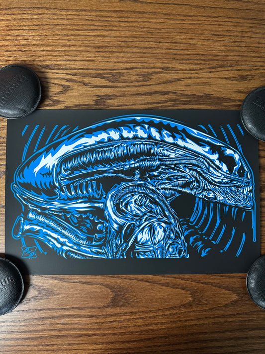 Duke Duel - Alien Xenomorph Limited Edition Poster Art Print - 17 x 11