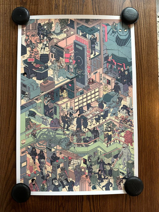 Laurie Greasley - The Raid 3 Scourge of the Machines LE Movie Poster Art Print